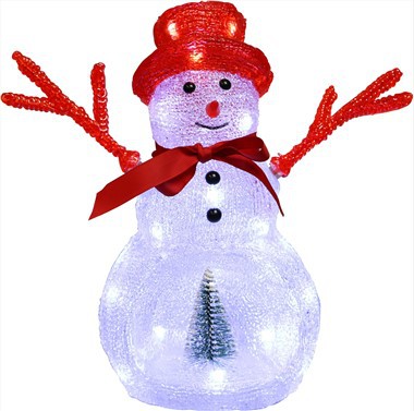 Acrylic Christmas Snowman Light