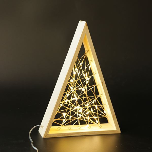 Wooden Christmas Window Light