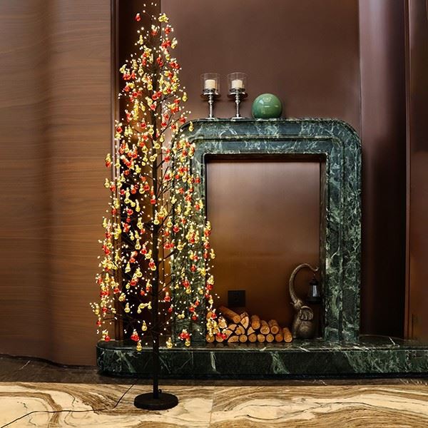 Outdoor LED Light With Christmas Ball Decorations