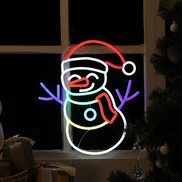 Christmas Silhouettes LED Neon Light
