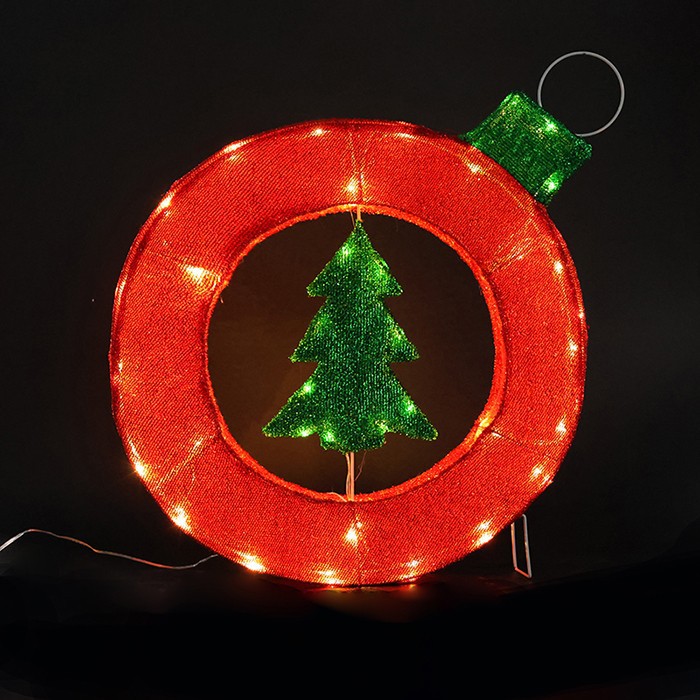 Fabric Wreath-Christmas tree